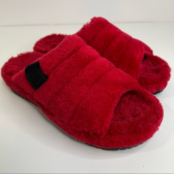 UGG Other - UGG MENS Fluff You Slipper Red Size 8 US